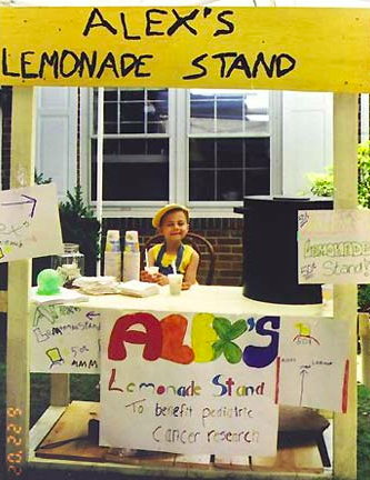 Alex at Alex's Lemonade Stand | Photo courtesy of WikiCommons