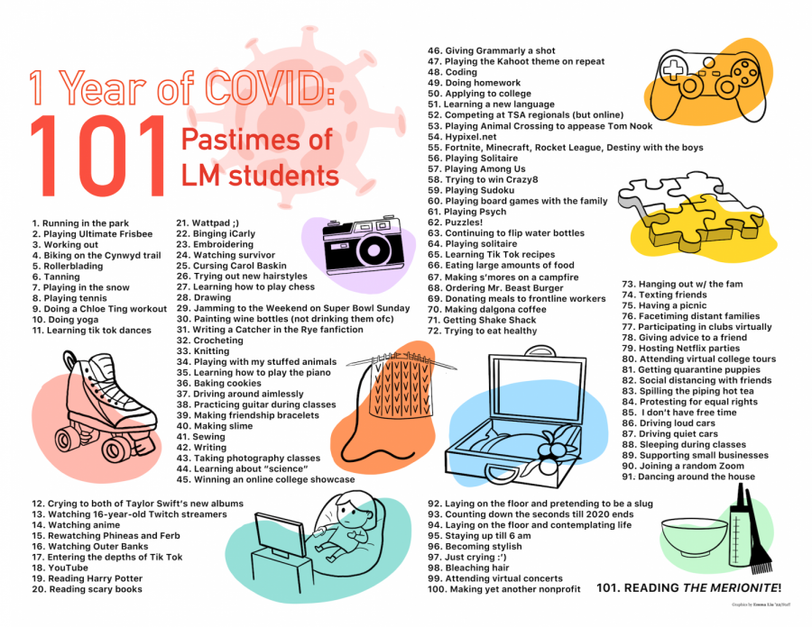 1 Year of COVID: 101 Pastimes of LM Students