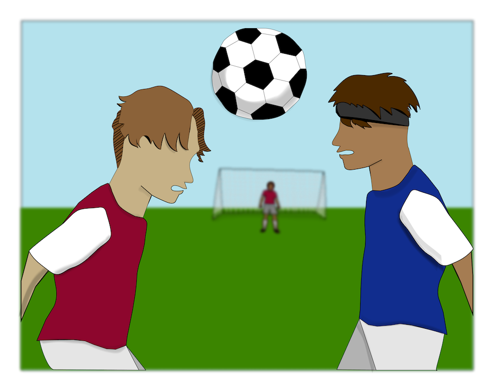 injured soccer players clip art