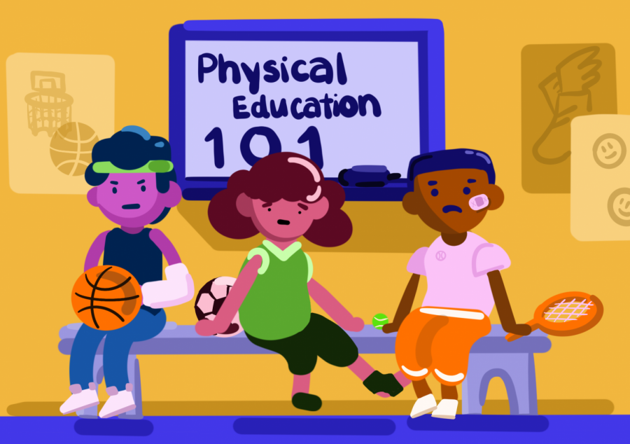 Many student-athletes feel that their time spent in physical education classes could be better used elsewhere. | Graphic by 