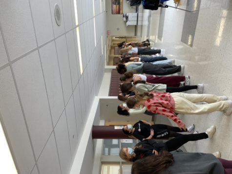 The Dance Team returned to in-person practice in the hallways | Photo courtesy of Inbal David 23 