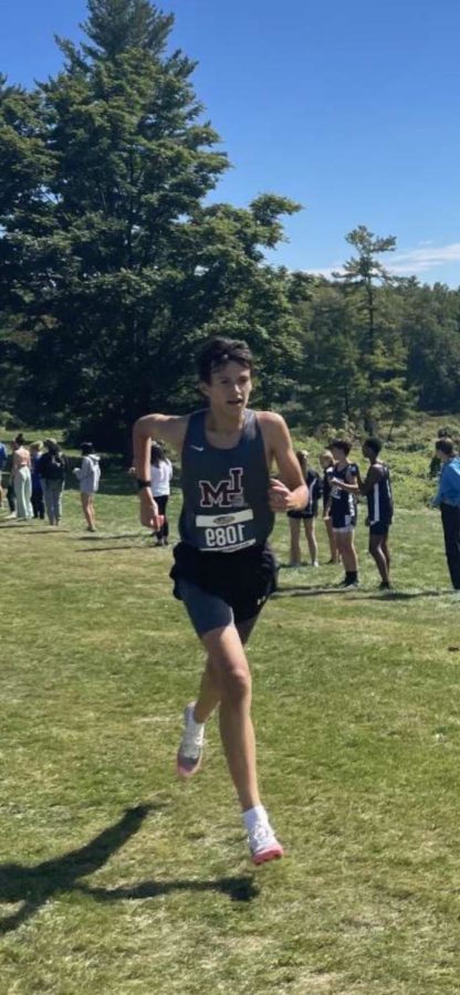 Alex France 26 running at the Hershey Pre-State Invitational | Photo courtesy of Alex France 26