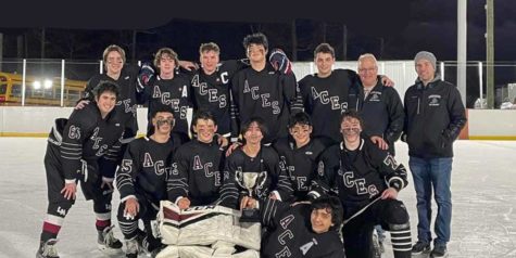 The Aces avenged their loss against Radnor from the previous season in emphatic 
fashion, winning 7-1 in the Battlefield Main Line Cup. | Photo courtesy of Lower Merion Ice Hockey Club