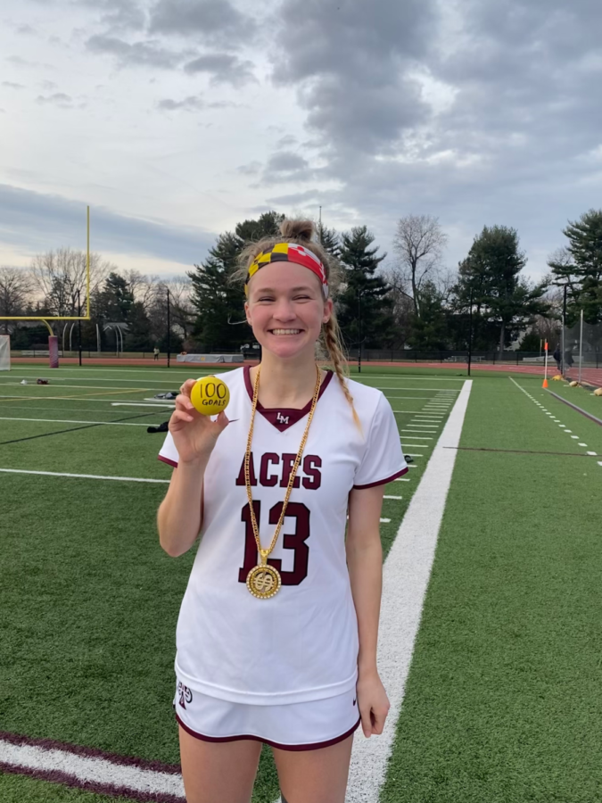 Avery Bickell 23 won the game chain at a recent match.  Photo courtesy of Avery Bickell 23